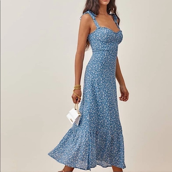 Reformation Nikita Dress in Marie Flora Print - Picture 7 of 10